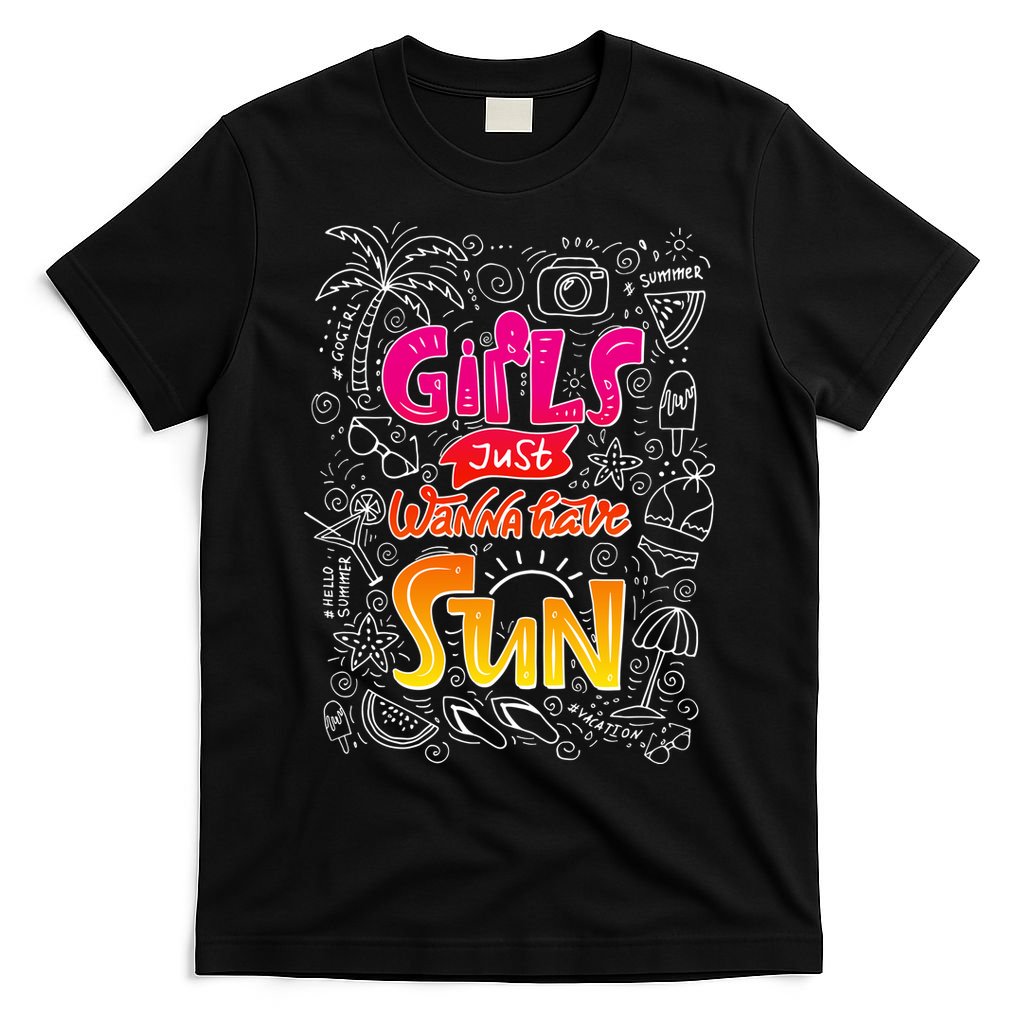 Cute Summer Time Girls Just Wanna Have Sun T-Shirt