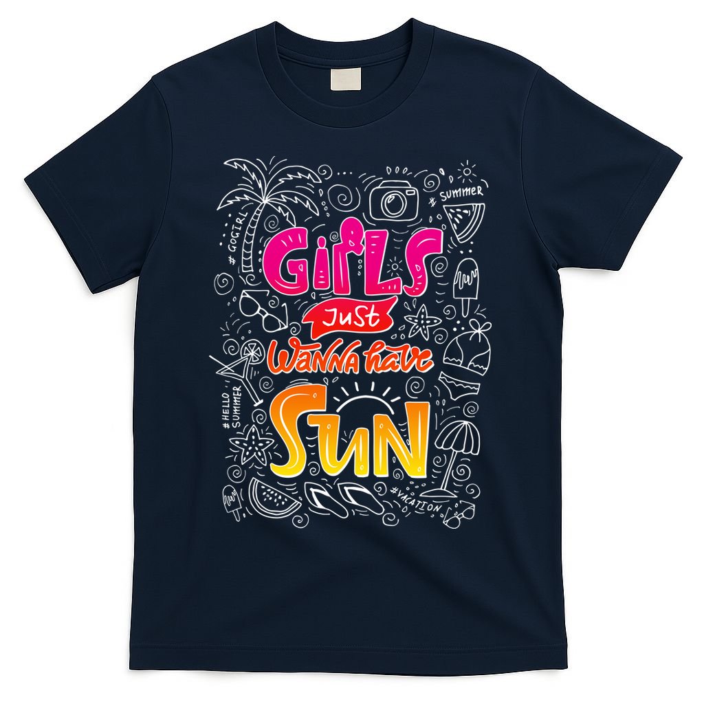 Cute Summer Time Girls Just Wanna Have Sun T-Shirt