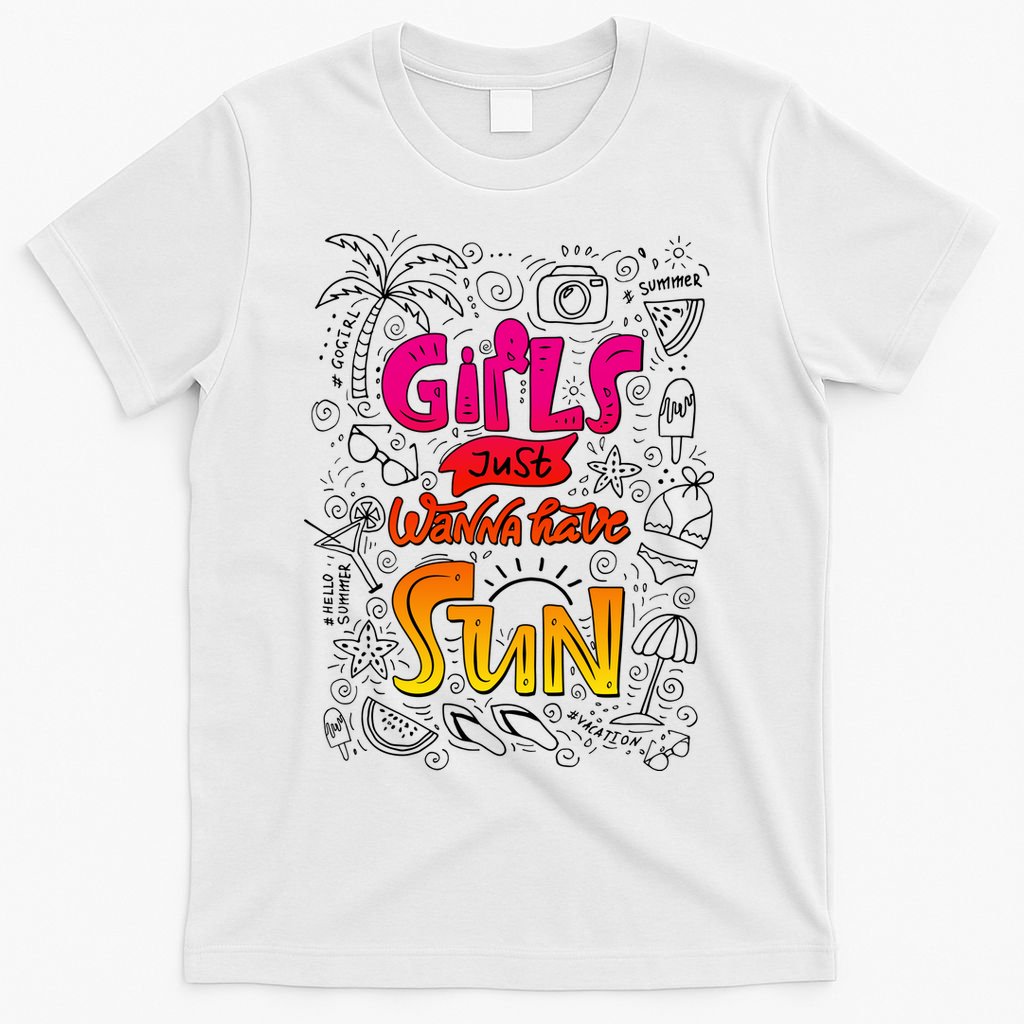 Cute Summer Time Girls Just Wanna Have Sun T-Shirt