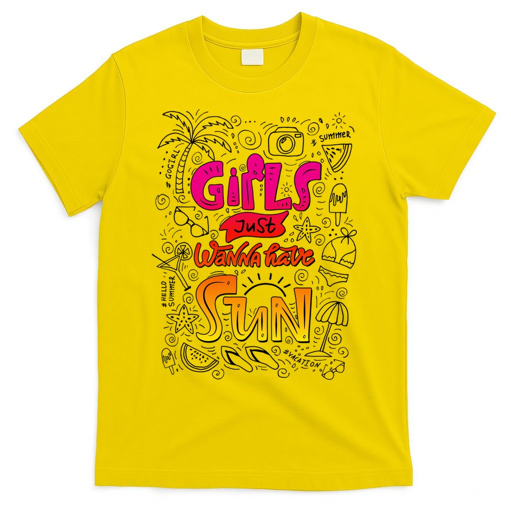 Cute Summer Time Girls Just Wanna Have Sun T-Shirt
