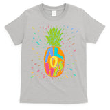 Colorful Summer Time Hawaiian Aloha Pineapple T-Shirt