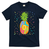 Colorful Summer Time Hawaiian Aloha Pineapple T-Shirt