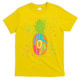 Colorful Summer Time Hawaiian Aloha Pineapple T-Shirt