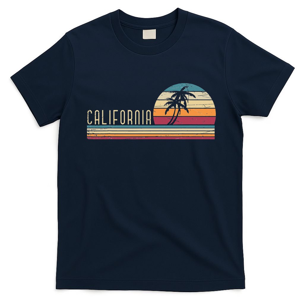 Cali Summer Vacation CA Palm Trees USA Retro California T-Shirt