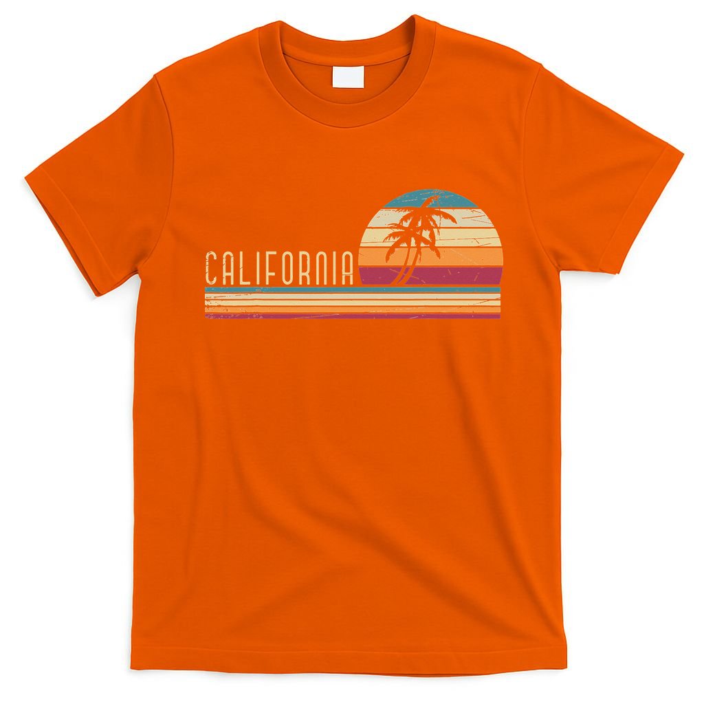 Cali Summer Vacation CA Palm Trees USA Retro California T-Shirt