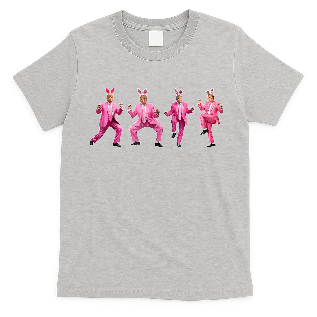 Cute Trump Dance Easter Day Bunny Funny Trump Easter Day T-Shirt