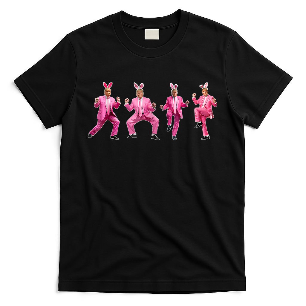 Cute Trump Dance Easter Day Bunny Funny Trump Easter Day T-Shirt