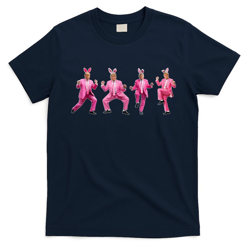 Cute Trump Dance Easter Day Bunny Funny Trump Easter Day T-Shirt