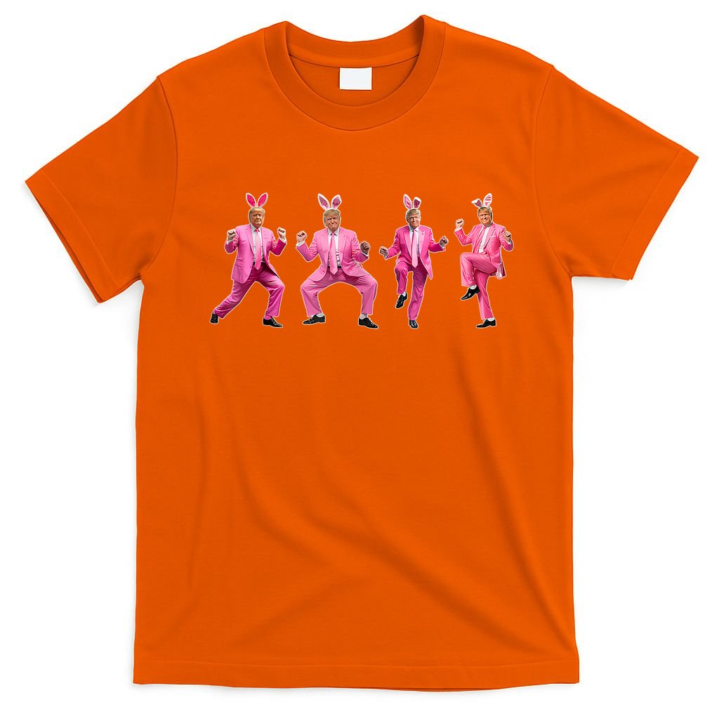 Cute Trump Dance Easter Day Bunny Funny Trump Easter Day T-Shirt