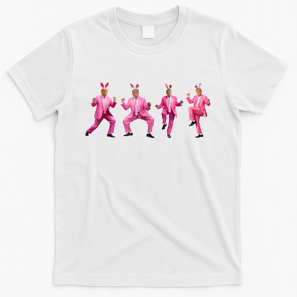 Cute Trump Dance Easter Day Bunny Funny Trump Easter Day T-Shirt