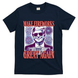 Cute Trump Make Fireworks Great Again 4th Of July 2025 T-Shirt