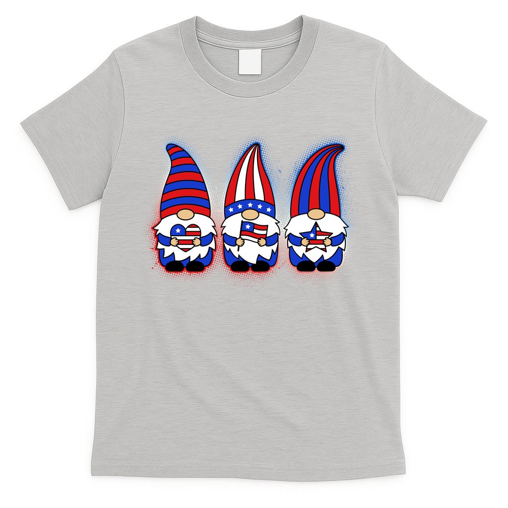 Cute USA American Flag Gnomes T-Shirt