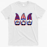 Cute USA American Flag Gnomes T-Shirt