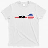 Cool USA Curling Team Sports Logo T-Shirt
