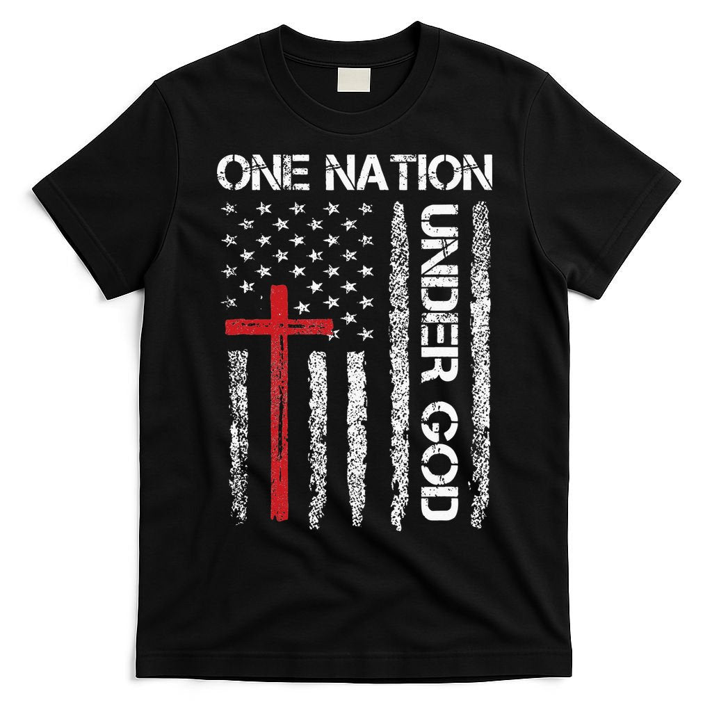 Christian USA Flag Christian Faith Family T-Shirt