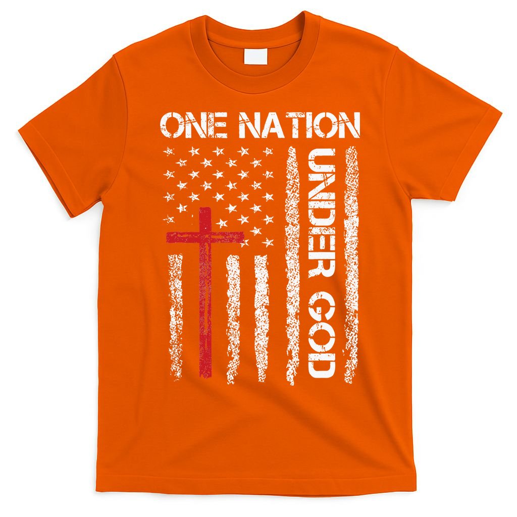 Christian USA Flag Christian Faith Family T-Shirt