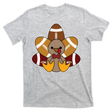 Cute Football Turkey Thanksgiving T-Shirt