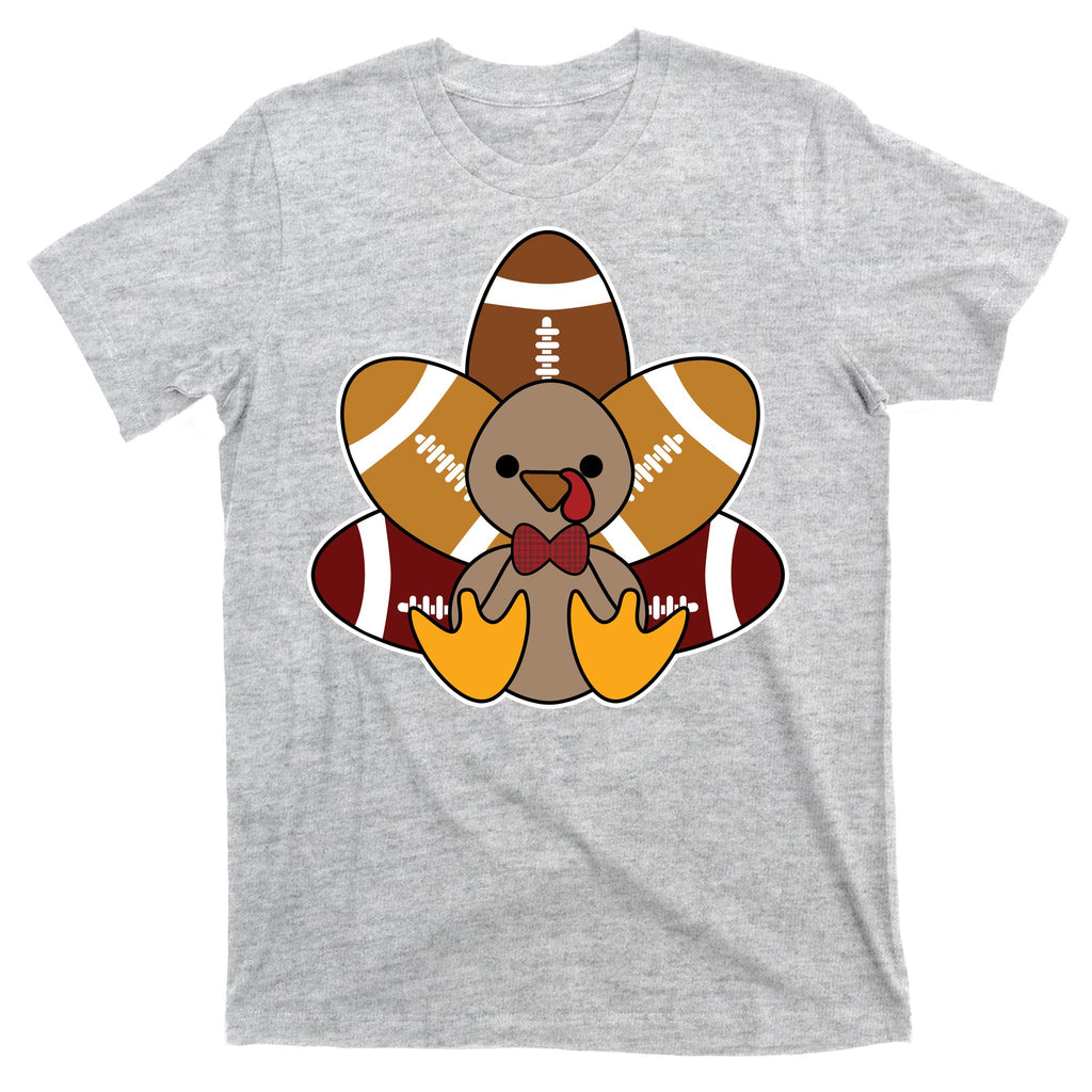 Cute Football Turkey Thanksgiving T-Shirt