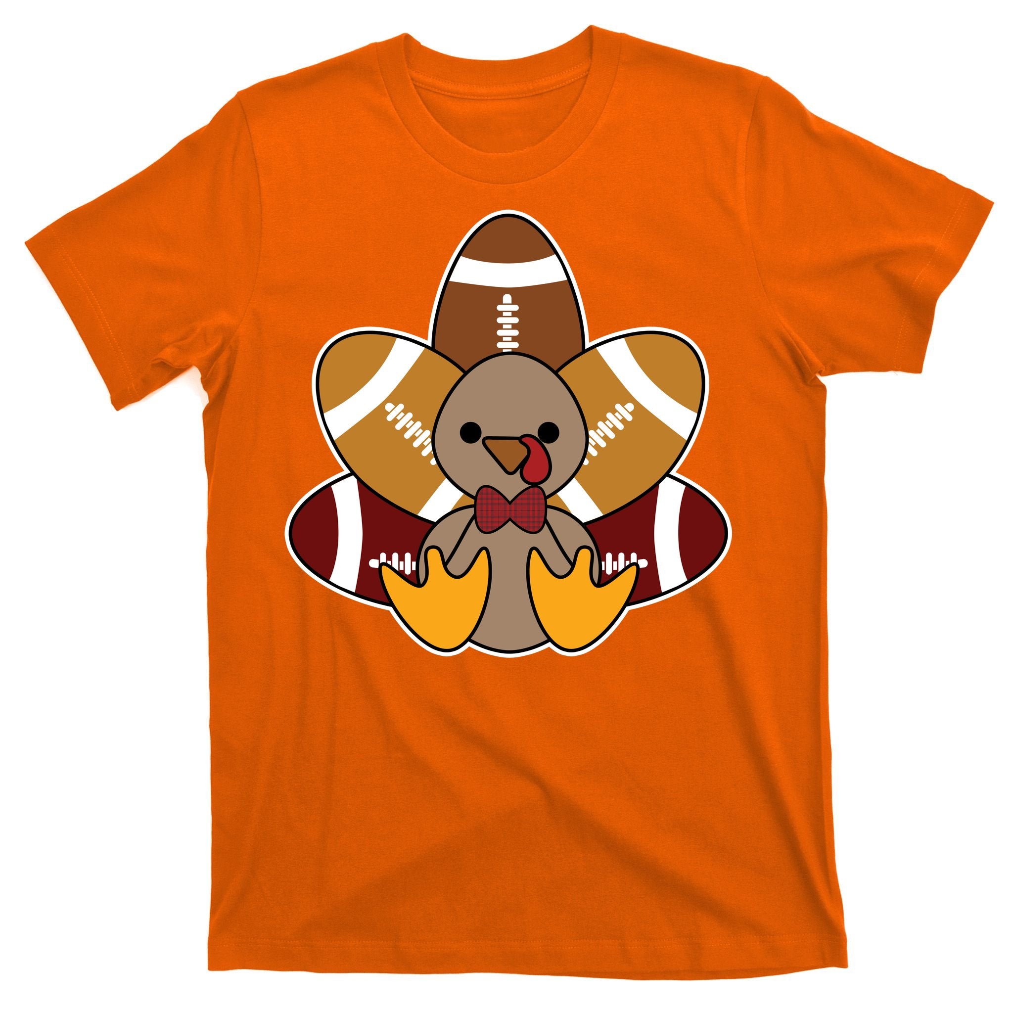 Cute Football Turkey Thanksgiving T-Shirt