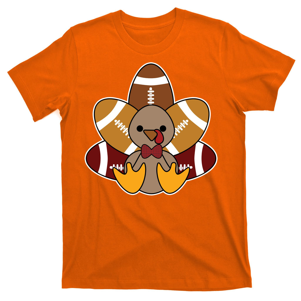 Cute Football Turkey Thanksgiving T-Shirt