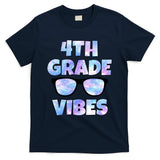 Cute Funny 4th Grade Vibes Cool Sunglasses T-Shirt
