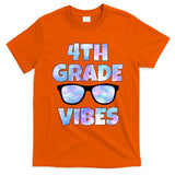 Cute Funny 4th Grade Vibes Cool Sunglasses T-Shirt
