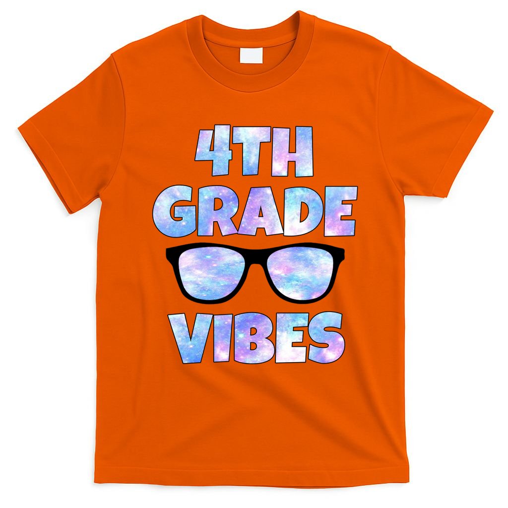 Cute Funny 4th Grade Vibes Cool Sunglasses T-Shirt