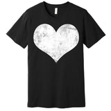Cute Heart Valentines Day Vintage Distressed Premium T-Shirt