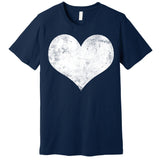 Cute Heart Valentines Day Vintage Distressed Premium T-Shirt
