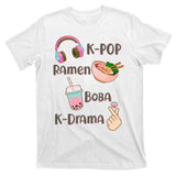 Cute K-Pop Raman Boba K-Drama T-Shirt
