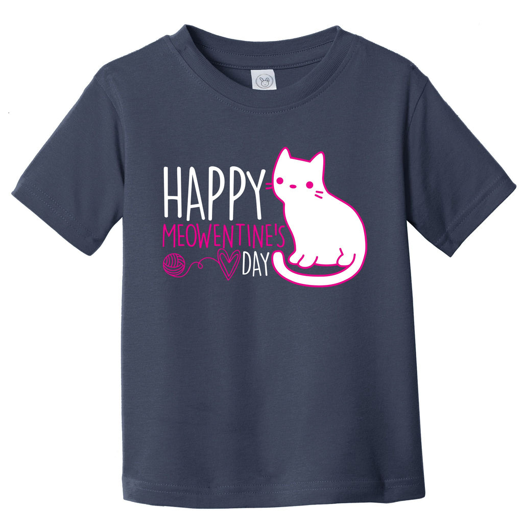 Cute Kitty Cat Valentines Day Meowtines Toddler T-Shirt