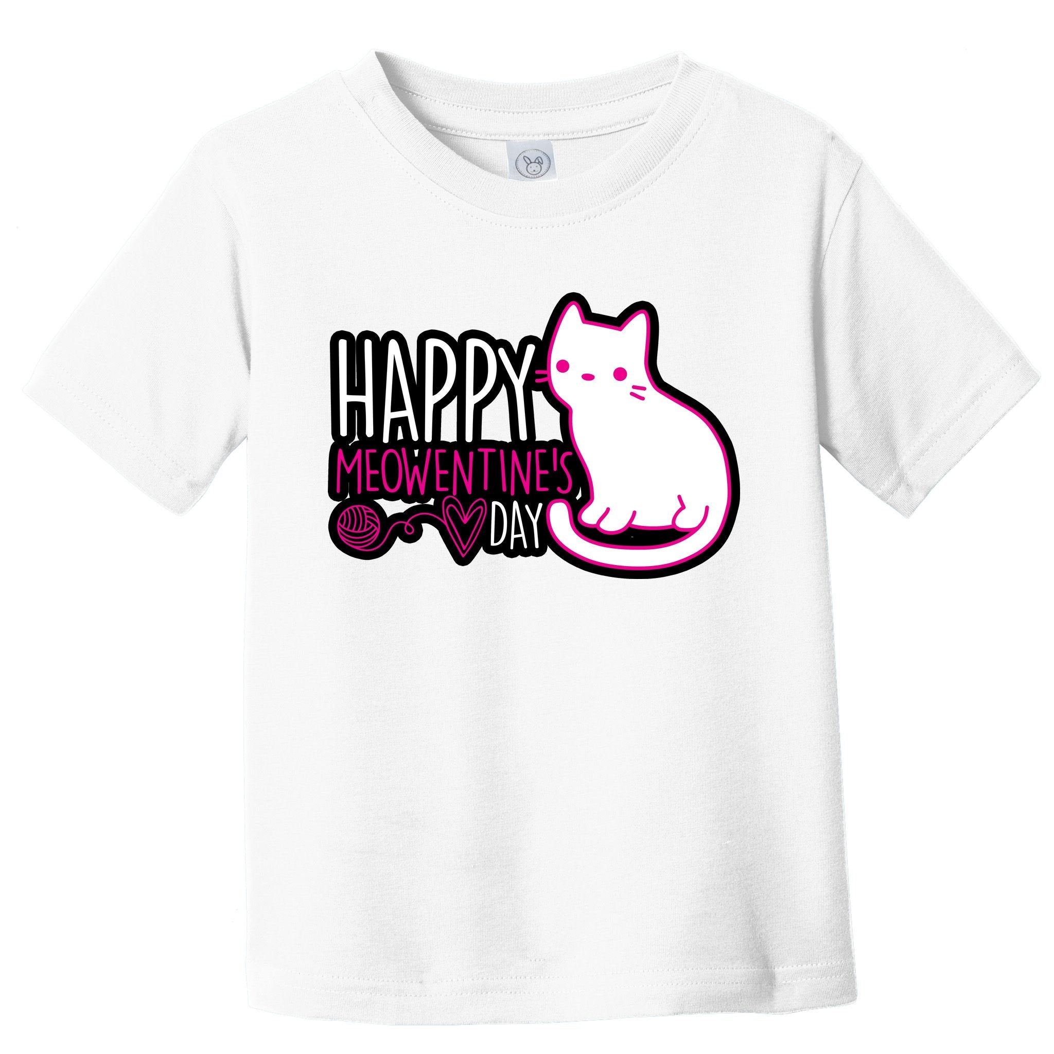 Cute Kitty Cat Valentines Day Meowtines Toddler T-Shirt