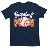Cute Stylish Leopard Print Baseball Mom T-Shirt