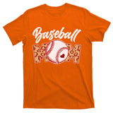 Cute Stylish Leopard Print Baseball Mom T-Shirt