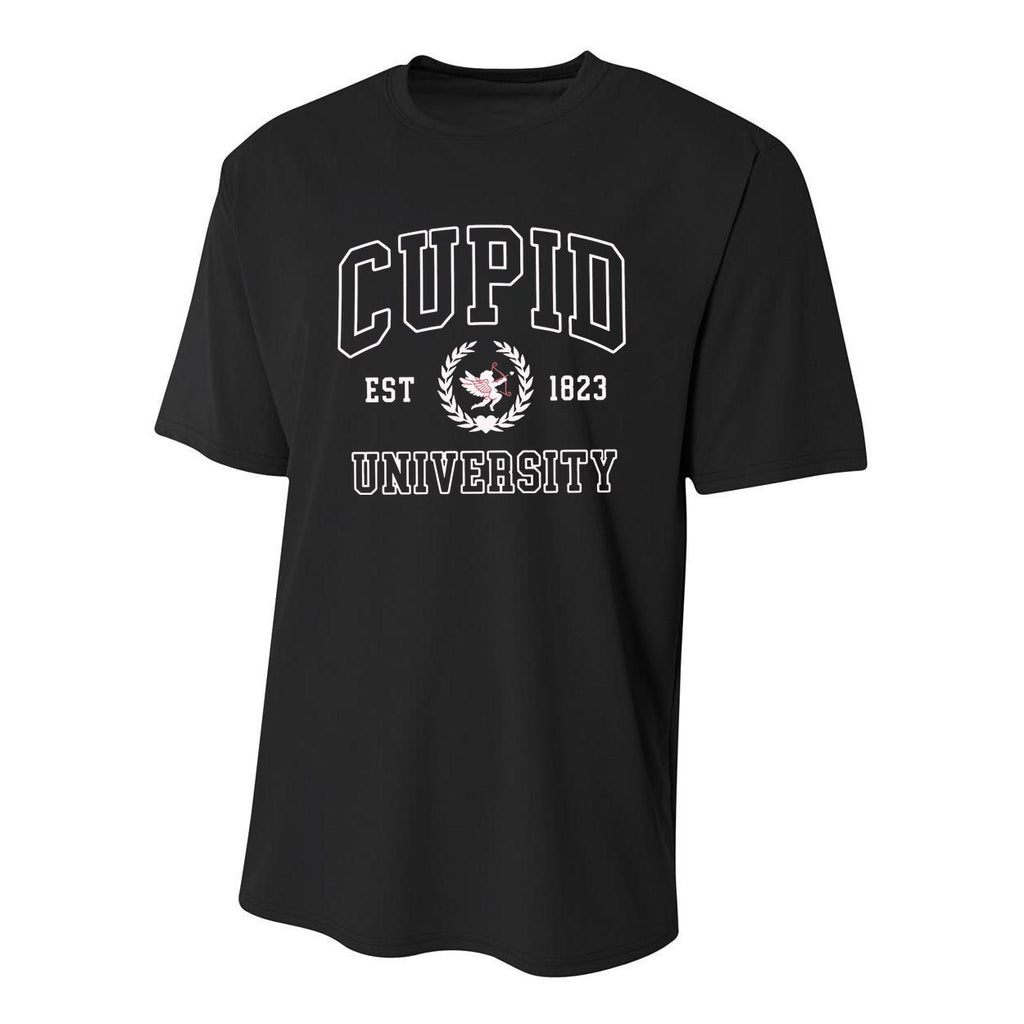 Cupid University Valentine Day Youth Performance Sprint T-Shirt