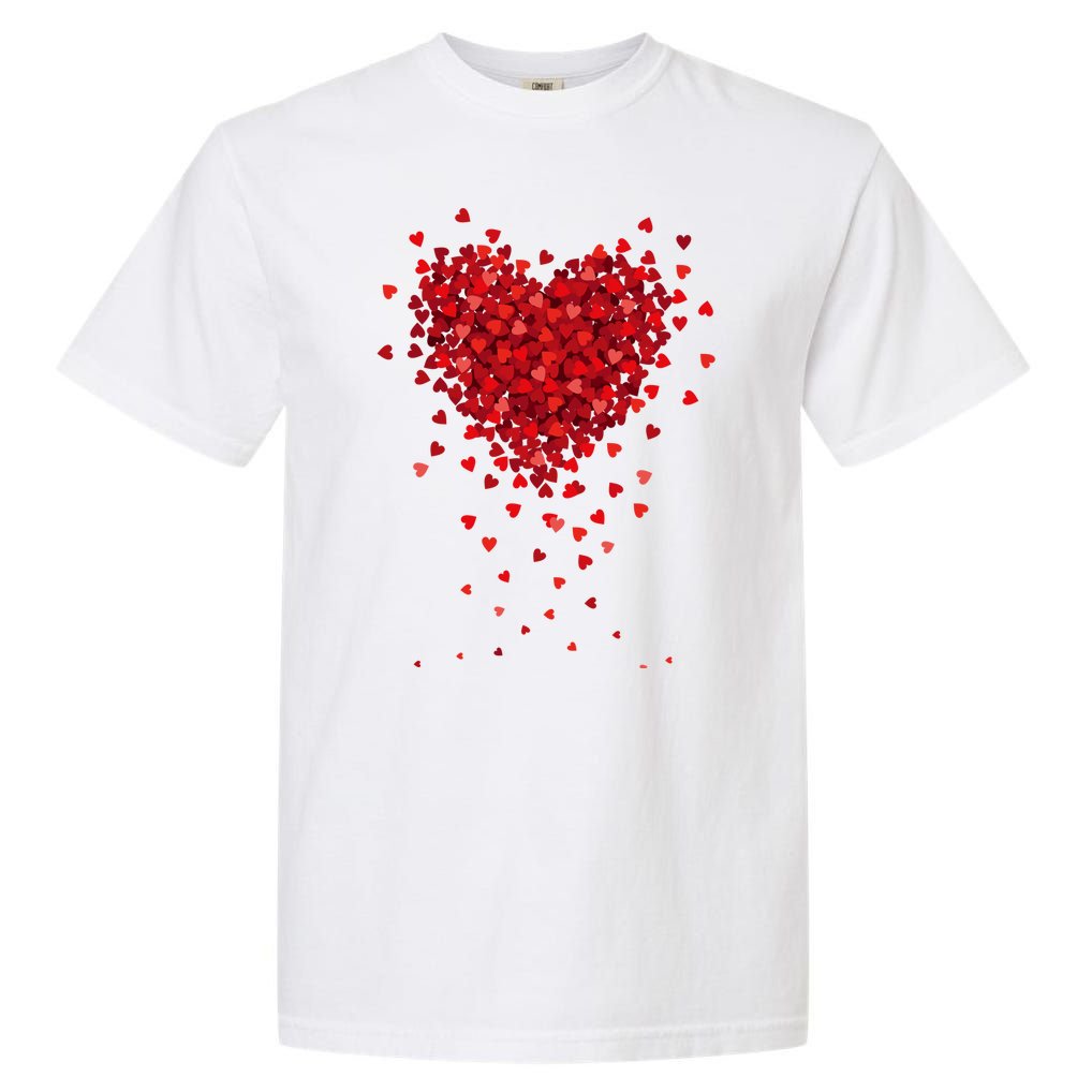 Cute Valentines Day Messy Heart Shapes Garment-Dyed Heavyweight T-Shirt