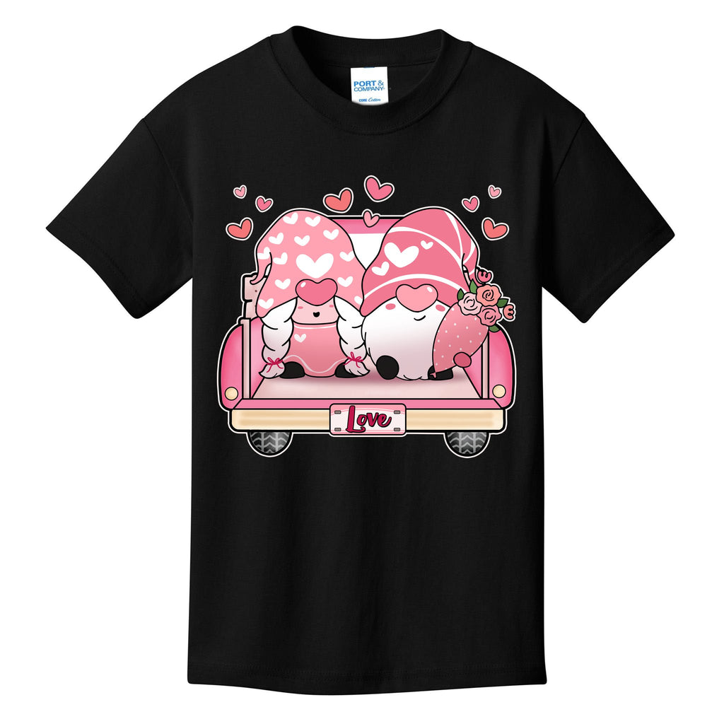Cute Valentines Day Gnome Couple Love Kids T-Shirt