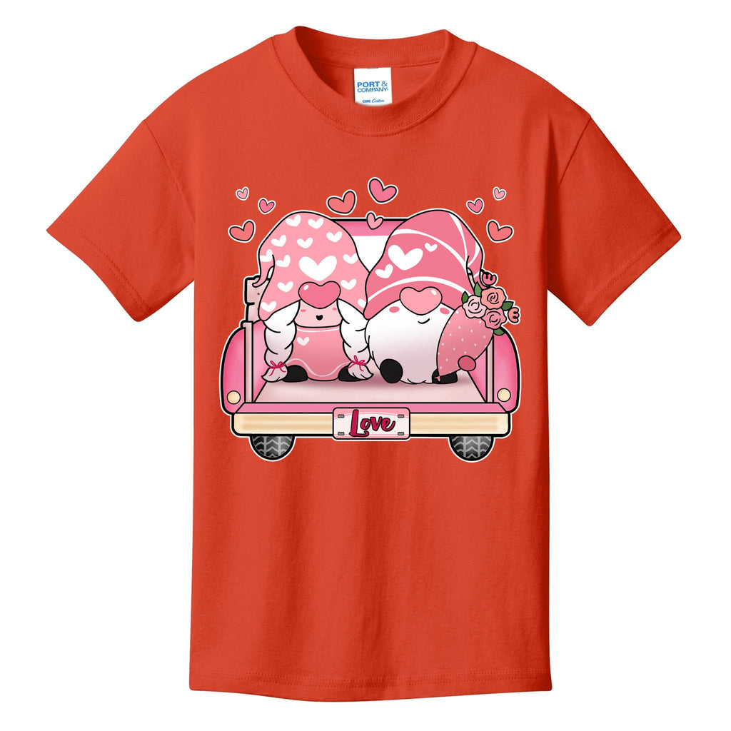 Cute Valentines Day Gnome Couple Love Kids T-Shirt