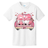 Cute Valentines Day Gnome Couple Love Kids T-Shirt