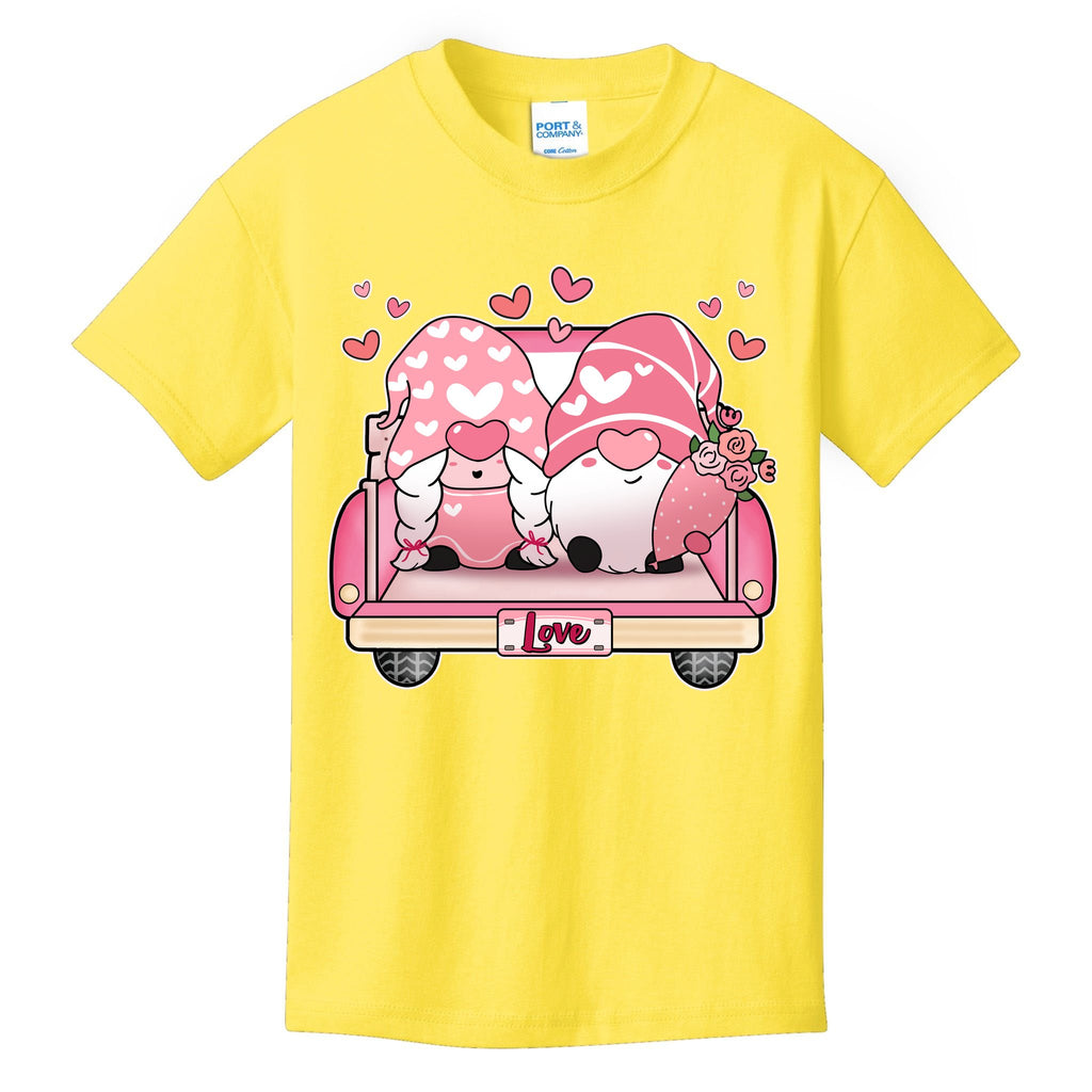Cute Valentines Day Gnome Couple Love Kids T-Shirt