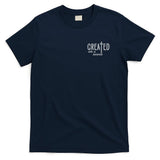 Created With A Purpose Christian Faith Jesus Embroidered Embroidered T-Shirt