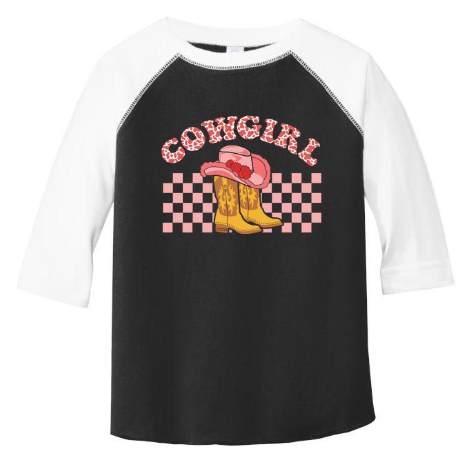 CowGirl Western Valentine Cowhide Gift For Valentine Day Toddler Fine Jersey T-Shirt