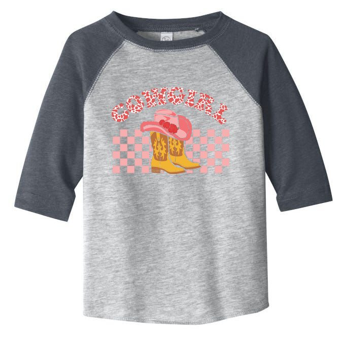 CowGirl Western Valentine Cowhide Gift For Valentine Day Toddler Fine Jersey T-Shirt