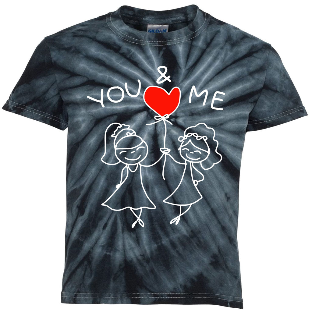 Couple You And Me Kids Tie-Dye T-Shirt