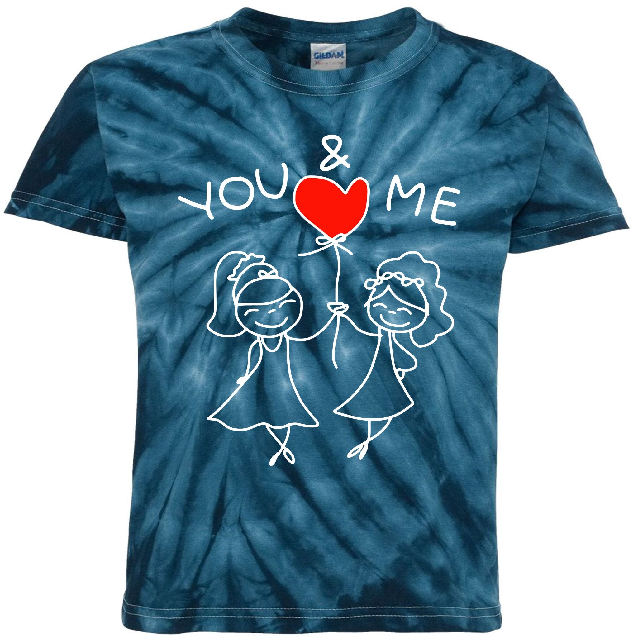 Couple You And Me Kids Tie-Dye T-Shirt