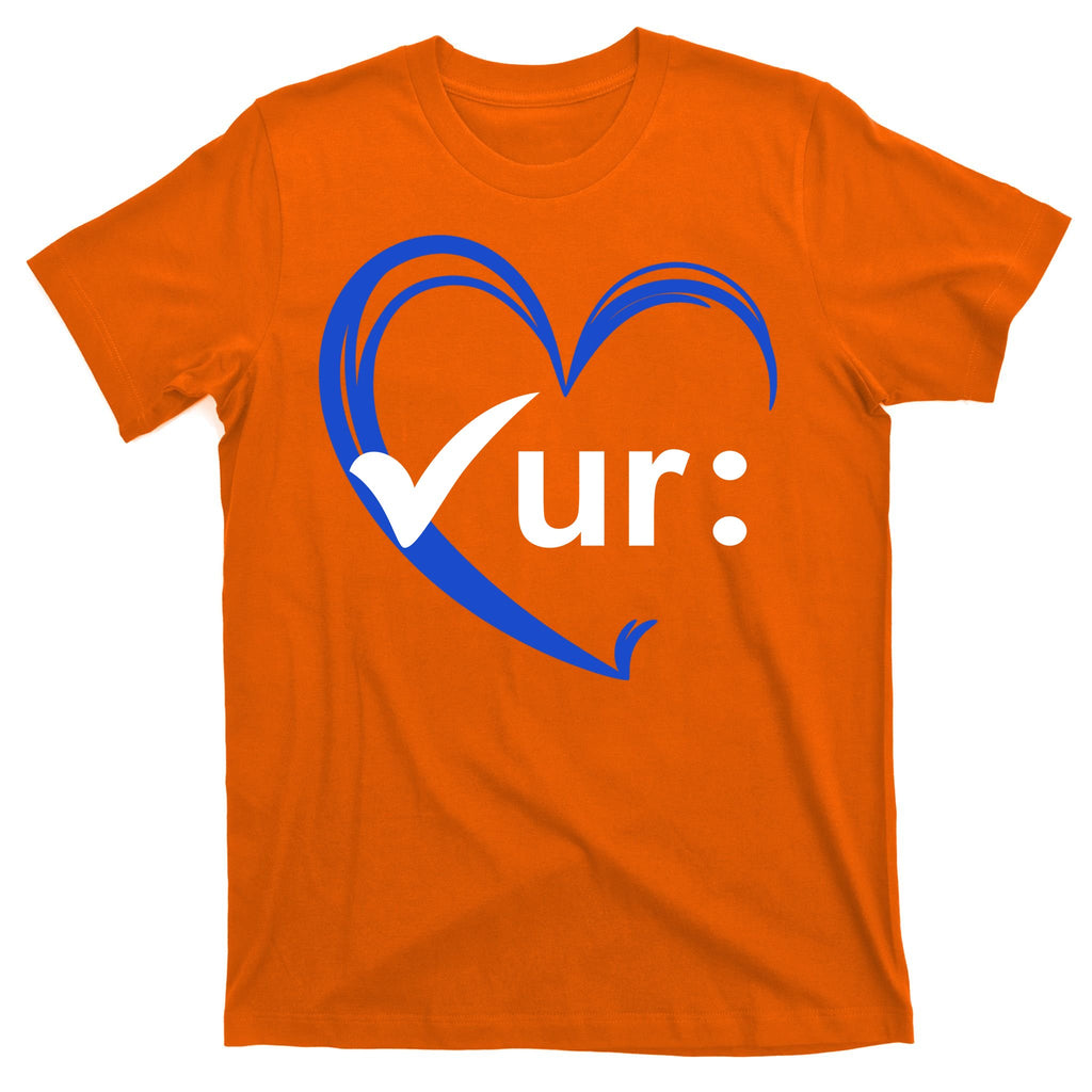 Check Your Colon Cancer Awareness Heart T-Shirt