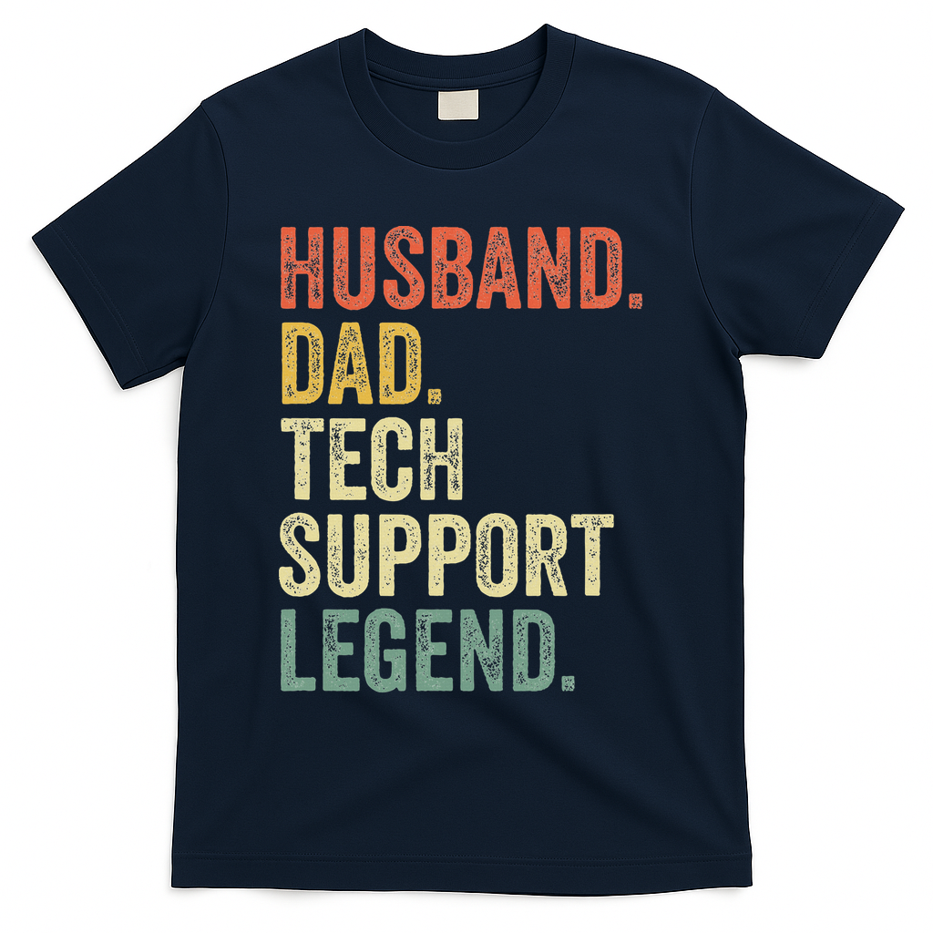 Tech Support Christmas Gifts For Dad Husband T-Shirt