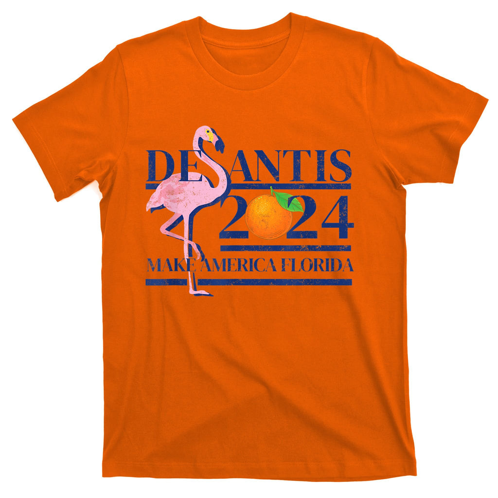 DeSantis 2024 Make America Florida Flamingo Election T-Shirt