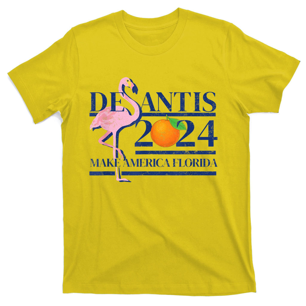 DeSantis 2024 Make America Florida Flamingo Election T-Shirt