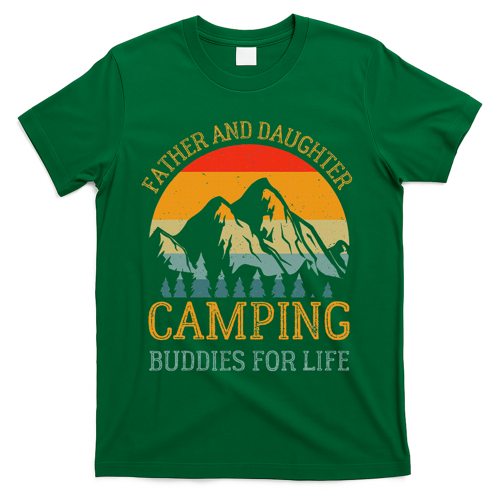 Father And Daughter Camping Buddies For Life Gift For Dad T-Shirt